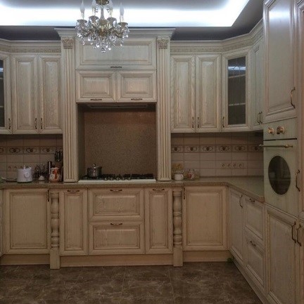 Кухня из дерева на заказ в Москве - купить кухню из массива от производителя